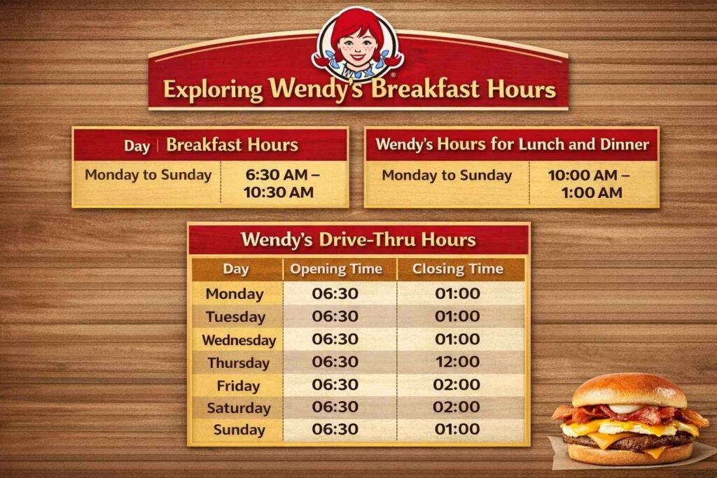 What Time Does Wendy's Close On Sunday